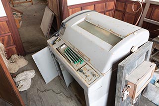 Teletype Machine in Abandoned Tamura Iron Manufacturing Office