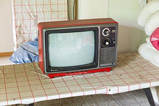 Old Television in Abandoned Minshuku