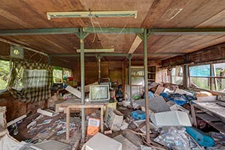Junk in Store Room of Abandoned Minshuku