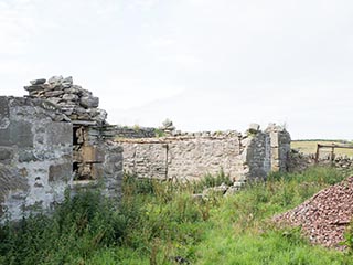 ruins of stone buildings