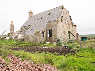 abandoned stone house in Scotland