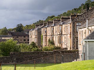 Houses at Bowling, Scotland