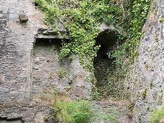 remains of fireplace and alcove