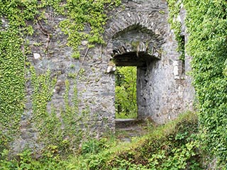 entrance to Innis Chonnel Castle, looking out