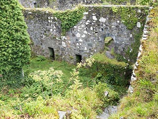 courtyard seen from battlements