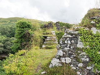 battlements of Innis Chonnel Castle