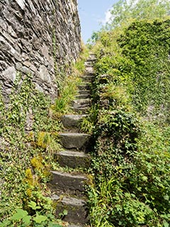 stairs leading to battlements