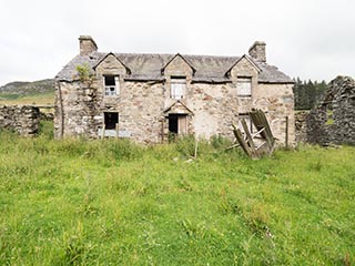 ruins of stone house, Scotland