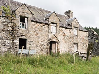 ruins of stone house, Scotland