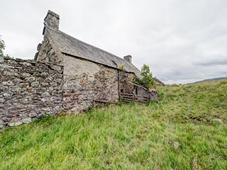 ruined stone house