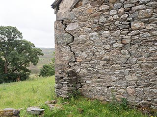 stone wall of house