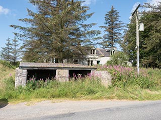 abandoned semi-detached house, Scotland