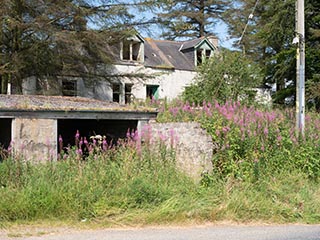 abandoned semi-detached house, Scotland