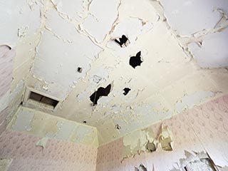 holes in ceiling
