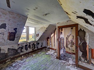 garret room in abandoned house
