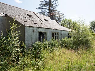 rear of abandoned house