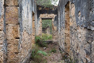 Central corridor of Fretus Hotel