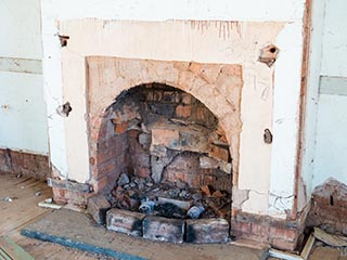 Fireplace in Girilambone Railway Station