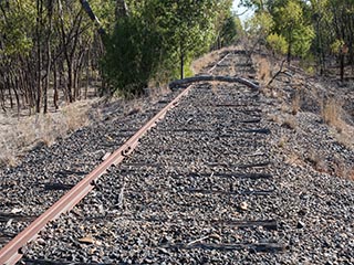 Abandoned railway line between Nyngan and Girilambone, New South Wales