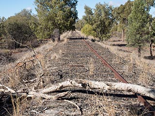 Abandoned railway line between Nyngan and Girilambone, New South Wales