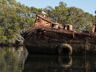 bow of HMAS Karangi