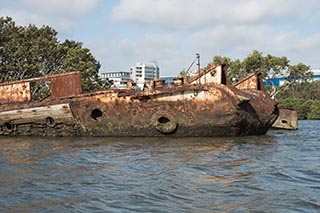 bow of HMAS Karangi