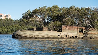 stern of HMAS Karangi