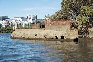 stern of HMAS Karangi