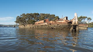 wrecks of HMAS Karangi and SS Heroic