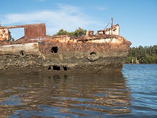 bow of HMAS Karangi