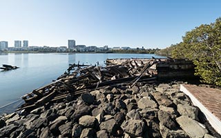 shipbreaking ramp, Homebush Bay, Sydney, Australia