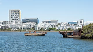 Wreck of SS Mortlake Bank, Homebush Bay, Sydney, Australia