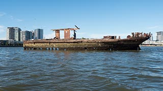 Wreck of SS Mortlake Bank, Homebush Bay, Sydney, Australia