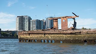 Wreck of SS Mortlake Bank, Homebush Bay, Sydney, Australia