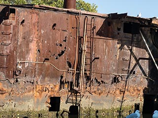 wreck of SS Ayrfield, Homebush Bay, Sydney, Australia