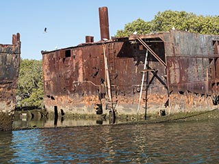 wreck of SS Ayrfield, Homebush Bay, Sydney, Australia