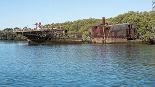 wreck of SS Ayrfield, Homebush Bay, Sydney, Australia