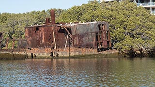 wreck of SS Ayrfield, Homebush Bay, Sydney, Australia