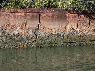 wreck of SS Ayrfield, Homebush Bay, Sydney, Australia