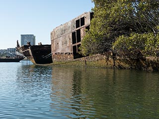 wreck of SS Ayrfield, Homebush Bay, Sydney, Australia