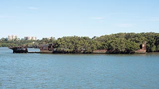 wreck of SS Ayrfield, Homebush Bay, Sydney, Australia