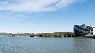 wreck of SS Ayrfield, Homebush Bay, Sydney, Australia