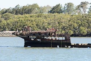 wreck of SS Ayrfield, Homebush Bay, Sydney, Australia