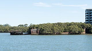 wreck of SS Ayrfield, Homebush Bay, Sydney, Australia