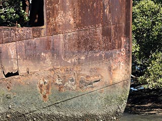 bow of SS Ayrfield