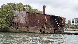 wreck of SS Ayrfield, Homebush Bay, Sydney, Australia