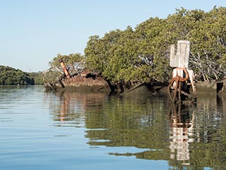 wreck of SS Heroic, looking forward