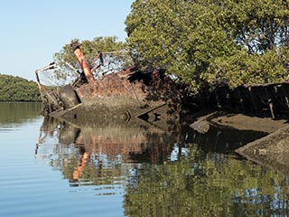 wreck of SS Heroic, looking forward