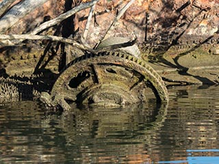 winch on bow of SS Heroic