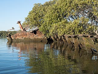 wreck of SS Heroic, looking forward